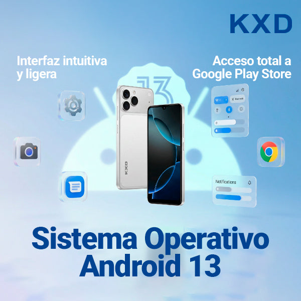 A07 PRO KXD Celular Kxd 4g Dual Sim 64 Gb 4 Gb/ Ram Naranja Azul Plata