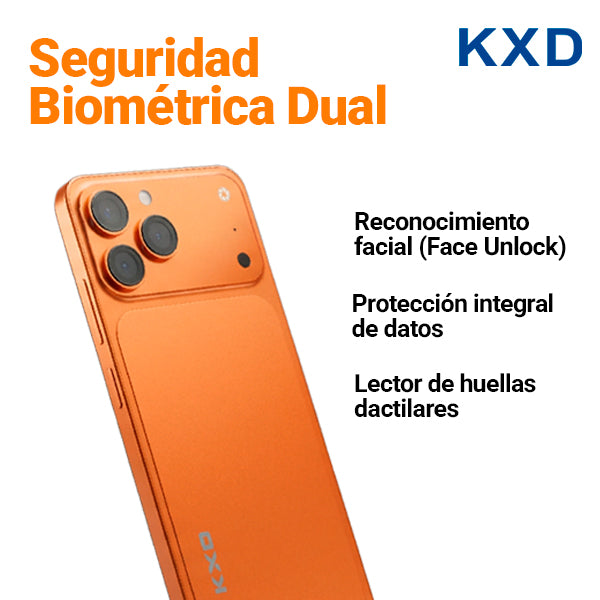 A07 PRO KXD Celular Kxd 4g Dual Sim 64 Gb 4 Gb/ Ram Naranja Azul Plata