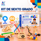 KIT EXPERIMENTOS Y ROBÓTICA - JUEGO EDUCATIVO INFANTIL - SEXTO GRADO Auto Madera Para Armar Proyecto Educativo Ciencia Stem Diy Juguete