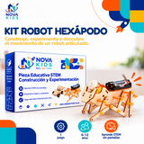 KIT ROBOT HEXÁPODO- PIEZA EDUCATIVA STEM CONSTRUCCIÓN Y EXPERIMENTACIÓN Stem Diy Auto Madera Para Armar Proyecto Educativo Ciencia Stem Diy Juguete