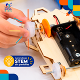 AUTO DE CARRERAS 4X4 - ROBOT DE MADERA - INFANTIL