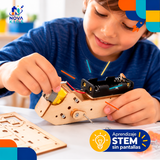 KIT ROBOT HEXÁPODO- PIEZA EDUCATIVA STEM CONSTRUCCIÓN Y EXPERIMENTACIÓN Stem Diy Auto Madera Para Armar Proyecto Educativo Ciencia Stem Diy Juguete