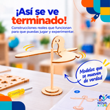 KIT DIDÁCTICO PARA ARMAR DE MADERA STEM-JUGUETE INFATIL - PRIMER GRADO Auto Madera Para Armar Proyecto Educativo Ciencia Stem Diy Juguete