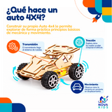 AUTO DE CARRERAS 4X4 - ROBOT DE MADERA - INFANTIL