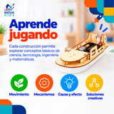 KIT DIDÁCTICO PARA ARMAR DE MADERA STEM-JUGUETE INFATIL - PRIMER GRADO Auto Madera Para Armar Proyecto Educativo Ciencia Stem Diy Juguete