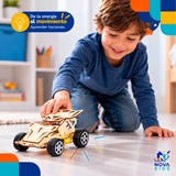 AUTO DE CARRERAS 4X4 - ROBOT DE MADERA - INFANTIL