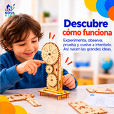 KIT DIDÁCTICO PARA ARMAR DE MADERA STEM-JUGUETE INFATIL - PRIMER GRADO Auto Madera Para Armar Proyecto Educativo Ciencia Stem Diy Juguete
